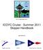 ICOYC Cruise - Summer 2011 Skipper Handbook