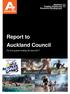 Auckland Tourism, Events and Economic Development 1. Report to Auckland Council