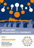 12 TH EAST-WEST IMMUNOGENETICS CONFERENCE. First Announcement. March 8 9, 2018 City Conference Center Prague, Czech Republic