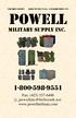 Factory Direct made in the U.S.A. Catalog issue 375. Powell. Military supply inc.