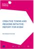 CREATIVE TOWNS AND REGIONS INITIATIVE: REPORT FOR KOSIV