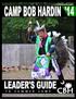 Palmetto Council, BSA T O S U M M E R C A M P. Camp Bob Hardin l 2014 Leader s Guide l  1
