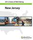 2012 State of Well-Being. Community, State and Congressional District Well-Being Reports. New Jersey. well-beingindex.com