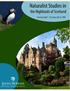 Naturalist Studies in the Highlands of Scotland: Program Itinerary