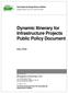 Dynamic Itinerary for Infrastructure Projects Public Policy Document