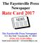 Rate Card The Fayetteville Press Newspaper