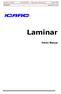 Icaro 2000 LAMINAR Owner Manual Page 1/ /10/2011 Laminar En. Laminar. Owner Manual