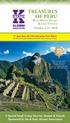 TREASURES OF PERU. With Machu Picchu & Lake Titicaca October 1-11, 2018