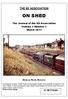THE 8D ASSOCIATION ON SHED. The Journal of the 8D Association Volume 3 Number 1 March Norman Road, Runcorn