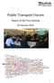 Public Transport Forum. Report of the First meeting 16 January 2015