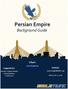 Persian Empire. Background Guide. Chair: Anna Ringheiser Website: