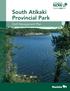 South Atikaki Provincial Park. Draft Management Plan