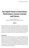 Bus Rapid Transit in Australasia: Performance, Lessons Learned and Futures