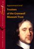 Appointment brief. Trustees of the Cromwell Museum Trust