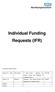 Individual Funding Requests (IFR)