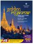 Golden Myanmar POINTS! Yangon and a Cruise to Mandalay EARN DOUBLE. November 10 24, days, 11 nights