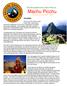 Trek the ancient Inca Trail in Peru to Machu Picchu for a trip of a life time! 2017