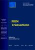 FBIM Transactions. Edited by Zoran Čekerevac. ISSN X ISSN X (Online) E 61 6E E