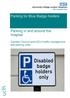 Parking for Blue Badge holders. Parking in and around the hospital. Camden Council and UCLH traffic management and parking rules