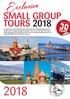 SMALL GROUP TOURS 2018