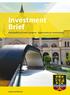 Investment Brief. Municipality of Centar Sarajevo Opportunity for Investments.