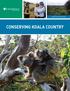 EARTHWATCH 2016 CONSERVING KOALA COUNTRY