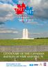 CANADA HONOURED CENTENARY OF THE CANADIAN BATTLES OF VIMY AND HILL 70 PROGRAMME IN LENS AND THE SURROUNDING AREA