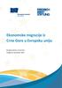 Ekonomske migracije iz Crne Gore u Evropsku uniju. Evropski pokret u Crnoj Gori Podgorica, septembar 2016.