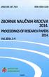 UDK/UDC 167.7:63 ISSN: ZBORNIK NAUCNIH RADOVA PROCEEDINGS OF RESEARCH PAPERS Vol. 20 br Beograd