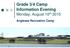 Grade 3/4 Camp Information Evening Monday, August 10 th Anglesea Recreation Camp