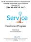 The 5th International Conference on Management and Technology in Knowledge, Service, Tourism & Hospitality (The 5th SERVE 2017)