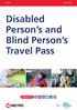 Disabled Person s and Blind Person s Travel Pass