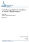 Airline Passenger Rights: The Federal Role in Aviation Consumer Protection