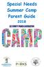 Special Needs Summer Camp Parent Guide