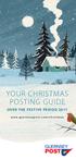 YOUR CHRISTMAS POSTING GUIDE OVER THE FESTIVE PERIOD