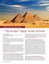 The Exodus : Egypt, Jordan, & Israel