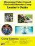 Mississippi Valley Council Cub Scout Adventure Camp Leader s Guide