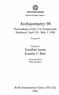 ARCHAEOLINGUA. Central European Series 1. Archaeometry 98. Proceedings of the 31st Symposium Budapest, April 26 - May Volume 11.