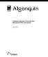 Algonquin. Proposed Algonquin Provincial Park Management Plan Amendment. July 2012