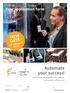 Automate your success! NEW DATE: Your application form April International vending and coffee trade fair