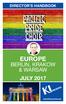DIRECTOR S HANDBOOK. Pacific Pride Choir EUROPE BERLIN, KRAKOW & WARSAW JULY