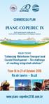 PIANC-COPEDEC IX COMMERCIAL PLAN. From 16 to 21 of October 2016 Rio de Janeiro Brazil.