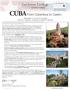 CUBA From Columbus to Castro November 2-13, 2012 (12 days) with Drs. Joseph L. Scarpaci & Alfred P. Montero