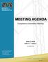 MEETING AGENDA. Compliance Committee Meeting. May 2, :00 a.m. 1:00 p.m. Via WebEx Only