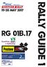 RSAC Scottish Rally: Rally Guide 01. Version 1b, 28 March 2017