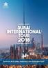 DUBAI INTERNATIONAL TOUR 08th - 10th April 2018
