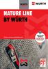 NATURE LINE BY WÜRTH OVER 20,000 PRODUCTS. Quality workwear at affordable prices.