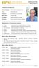 CURRICULUM VITAE PROJECTS & MANAGEMENT CC ANDREAS HELMICH