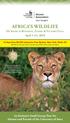 AFRICA S WILDLIFE On Safari in Botswana, Zambia & Victoria Falls April 1-14, 2018