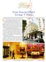 King. Four Seasons Hotel George V Paris FOR A STAY